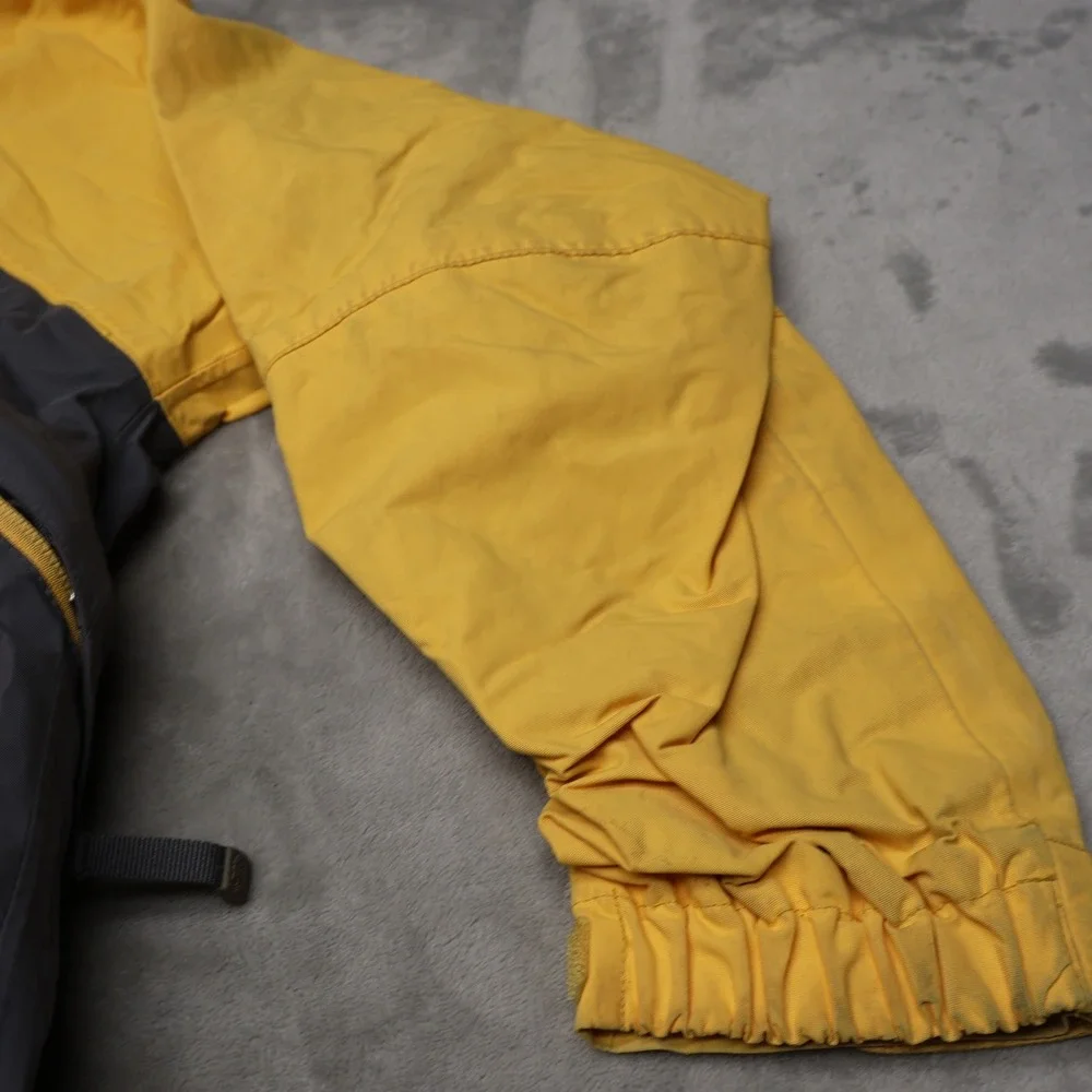 North Face Jacket Womens Medium‎ Yellow Waterproof Wind Rain Snow 3in1 Shell VTG